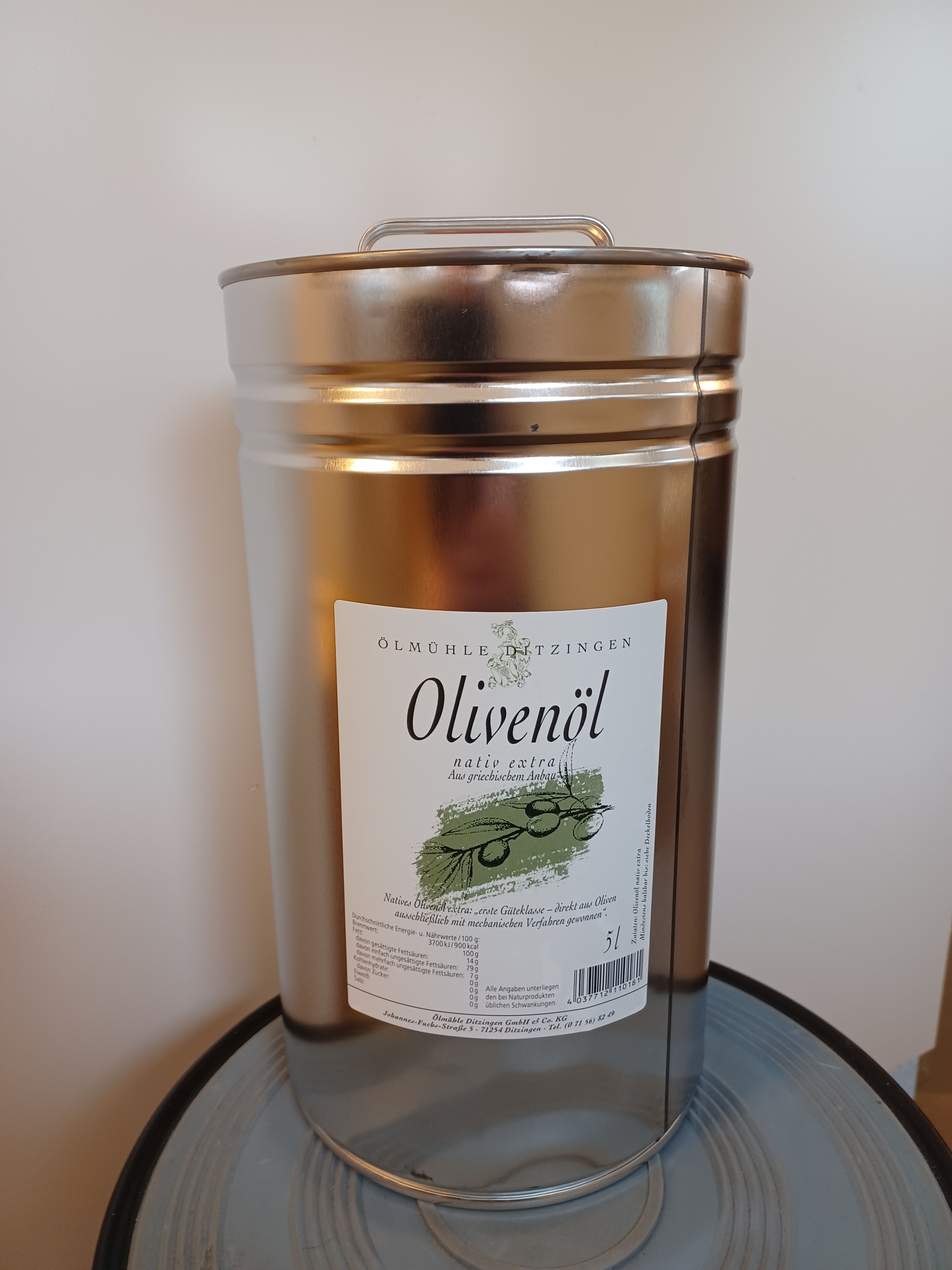 Olivenöl 5 L KANISTER  Ölmühle Ditzingen