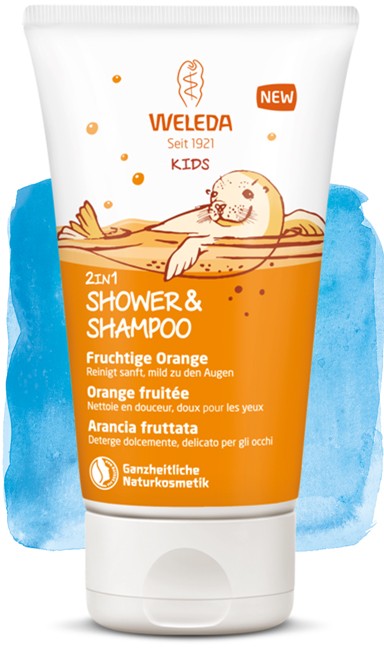 Shower&Shampoo, fruchtige Orange 150 ml