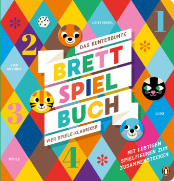Das kunterbunte Brettspiel-Buch-Vier Spiele-Klassiker
