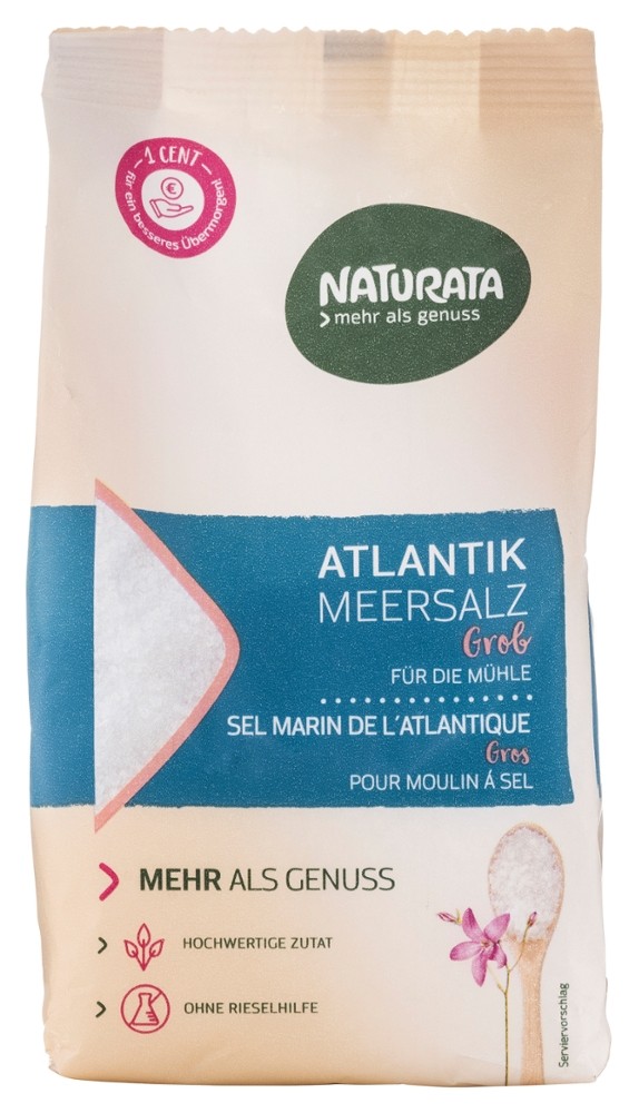 Meersalz Atlantik GROB 500 g Naturata
