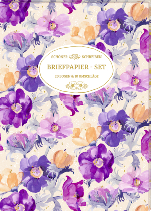 Briefpapier Set purple