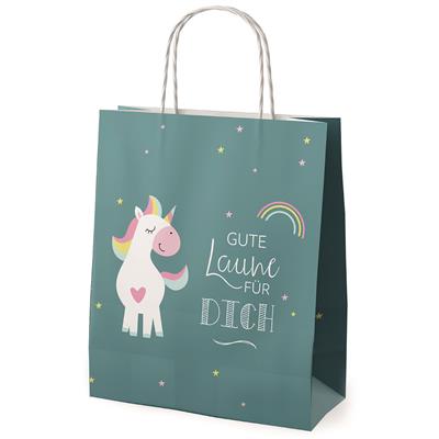 Geschenktüte Einhorn "Gute Laune für dich" 