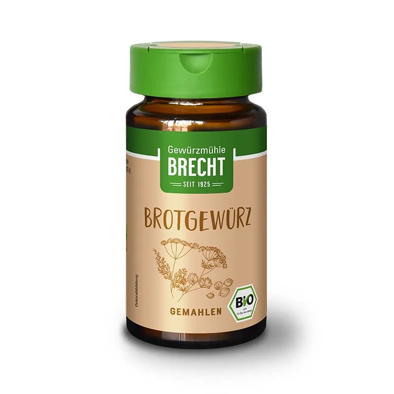 Brotgewürz gemahlen bio 30 g Glas 