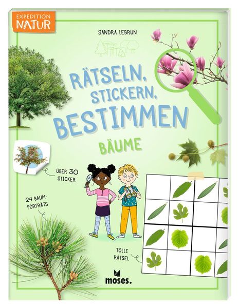 Rätseln, Stickern, Bestimmen BÄUME