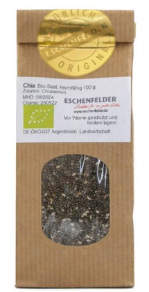 Chia Schwarz Bio-Keimsaat 125 gr.